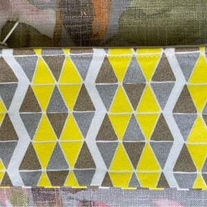 Handmade Pouch Geometric Silkscreened & Sewn in the USA www.shoplittlespoons.com